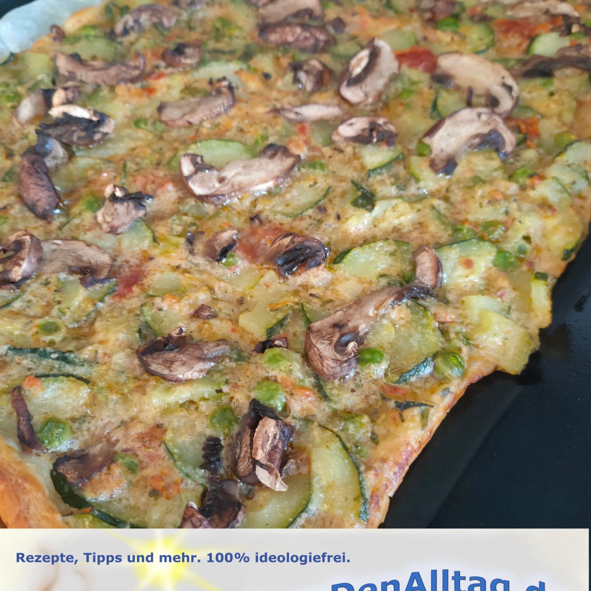 Zucchini-Schnitten vegan und einfach